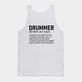 Drummer A Person Who Plays Drums Funny Drummer Gift Tank Top